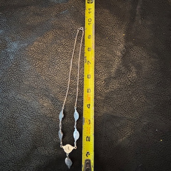 Navajo vintage  sterling silver/onyx Necklace - Picture 3 of 4